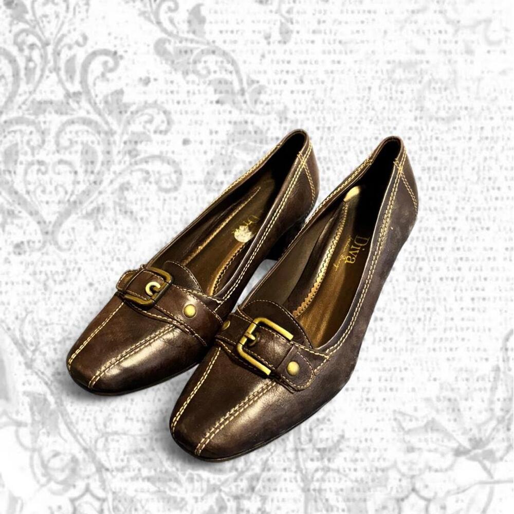 vintage brown heels